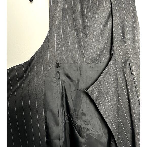 Gar Couture Paris Vintage 90s Black Wrap Short Mini Dress Women's Small - Picture 9 of 10